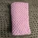 Плед плюшевий ручної роботи 85х85 см рожевий колір 13689-0 фото 3