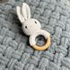 Подарочный набор &laquo;Sweet Bunny&raquo; с плюшевым пледом ручной работы и зайчиком-грызунцем белым 90х100 см серый цвет 13806-90х100зайбіл фото 9