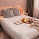 Подарунковий набір &ldquo;Evening Ritual&rdquo; з плюшевим Пледом ручної роботи 200х220 см білий колір, свічкою та білим шоколадом 13813-200х220 фото 1
